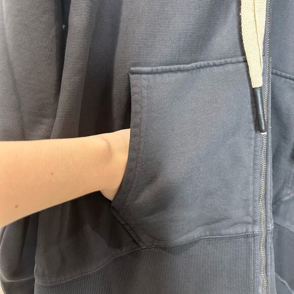 Sandrine Rose Parisian Dolls Zip Up Hoodie Sweatshirt Black Women Medium NWT - Picture 10 of 13